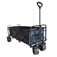 Chariot de courses pliable robuste et personnalisable pour le camping en famille, la plage, le jardin, les courses, avec rangement et outils