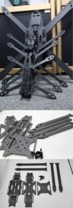 Kit de Marco Tipo H para Dron FPV MAK4/XL9 V2 de 7 Pulgadas, Fibra de Carbono 3k, Brazo de 5.5mm, Distancia Entre Ejes de 315mm, Largo Alcance, Carreras, Estilo Libre - Product Image 6