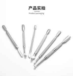 Poussoir à cuticules à double tête en acier inoxydable pour outils de manucure pour l'art des ongles Accessoires antidérapants pour enlever les cuticules des ongles - Product Image 4