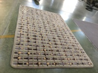 Tapis de salon beige en relief tridimensionnel, style européen et américain, simple et luxueux, pour salon, bureau italien, vestiaire, chevet