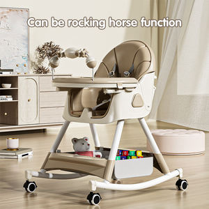 Nouveauté : <span class=keywords><strong>Chaise</strong></span> <span class=keywords><strong>haute</strong></span> et <span class=keywords><strong>chaise</strong></span> à bascule 4-en-1 pour bébé avec <span class=keywords><strong>harnais</strong></span> de sécurité, design pliable et portable pour les repas et les jeux des nourrissons - Product Image 3