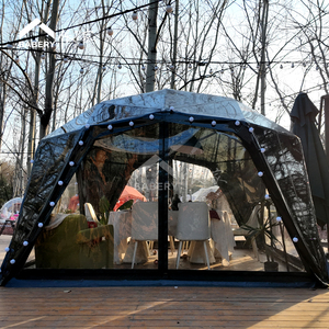 Lều bật lên 4 mùa ngay lập tức 2.5m x 2.5m, tán PVC ngoài trời không thấm nước với khung thép cho thị trường giáng sinh & sử dụng thương mại - Product Image 1