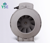 Ventilateur de gaine à flux mixte haute performance, petit ventilateur extracteur en ligne pour restaurants, bars, cafés, salles de fumée