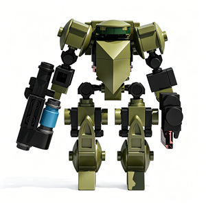 Patrol Trooper No.1 DIY Transforming Mecha Robot Building <b>Blocks</b> Bricks Set STEM Educational building Construction Assemble Toy - Product Image 1