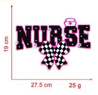 Patchs en chenille pour infirmière grande taille Patch de broderie à paillettes pour veste à capuche