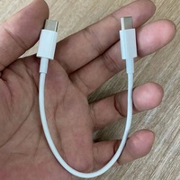 Câble Cantell 20 cm 20 W PD à charge rapide 3 A 0,3 m Type-C vers Type-C pour S23, batterie externe, téléphone, ordinateur et imprimante