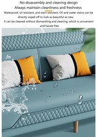 Sofá Cama Plegable de Cuero Sintético Antiarañazos para Gatos, de Doble Propósito para Sala de Estar, Apartamento o Familia Pequeña, Estilo Simple y Moderno