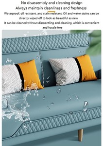 Divano Letto Pieghevole in Pelle con Funzione Antigraffio per Gatti, Semplice e Moderno, per Piccoli Appartamenti e Soggiorni Familiari - Product Image 4