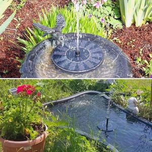 Fontaine solaire flottante ronde en plastique imperméable pour extérieur, 7V 1.4W, diamètre 160mm, pour jardin, piscine, aménagement paysager - Product Image 5