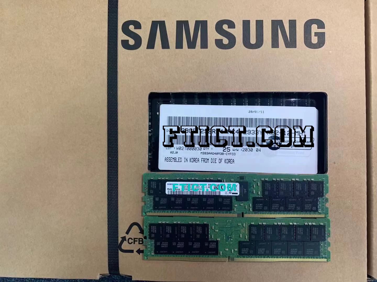 32GB DDR4 2400T ECC Memory for Server - SAMSUNG M383A4K40CB1-CRC4Q