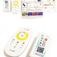 Tuya smart cct led contrôleur de bande 24v bicolor cob cct led bande 2835 réglable blanc led lumière bande smart cct contrôleur wifi