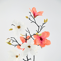 Fleur Artificielle Magnolia Jade Lily Tree Haute Simulation pour Décoration Florale Mariage Jardin Restaurant Hôtel