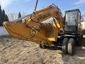 Excavatrice sur pneus Hyundai R150W d'occasion, Corée du Sud, Doosan Daewoo 150w 150, à vendre - Product Image 2