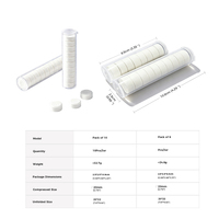 10 Serviettes Faciales Jetables Biodégradables Non Tissées Épaisses Super Absorbantes OEM pour Hôtels, Spas, Bains et Voyages – Comprimées Solides en Gros