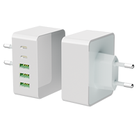 Chargeur mural multi-ports 35,5W 2C3A Chargeur rapide PD 5 ports Adaptateur de chargeur USB Type C CE UKCA RoHS pour téléphone portable tablette