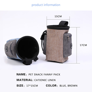 Taşınabilir eğitim köpek atıştırmalık paketi açık köpek bakımı çantası taşır gıda Poop çanta kılıfı köpek aperatif bel çantası evcil hayvan malzemeleri - Product Image 6