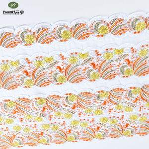 Bordure en dentelle d'organza soluble dans l'eau de haute qualité, sexy, multicolore, avec strass, broderie, 3 ensembles, hotfix, <span class=keywords><strong>DMC</strong></span>, pour robe - Product Image 3