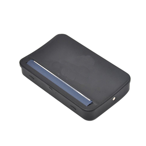 New metal manual pure color automatic black cigarette box cigarette maker roller