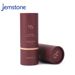 Hot Sale Eco-Friendly Recycled Craft Tube for Essential Oil Skin Care Cosmetics Gold Printing Paper Cylinder Packaging - Product Image 2