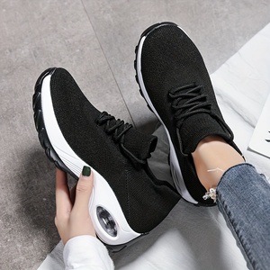 Femmes respirant coussin d'air course baskets volant tissage marche Style chaussures de sport tissu supérieur livraison directe <span class=keywords><strong>pas</strong></span> <span class=keywords><strong>cher</strong></span> prix - Product Image 4