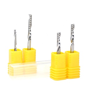 Yingba đơn cạnh xoắn ốc Carbide Khoan Bits phay Cutter cho chế biến gỗ hiệu quả cho gỗ cắt CNC Router bit - Product Image 1