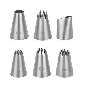 أدوات تزيين الكعك لوازم الفولاذ المقاوم للصدأ الأنابيب الجليد نصائح مجموعة فوهات الخبز كعكة - Product Image 5