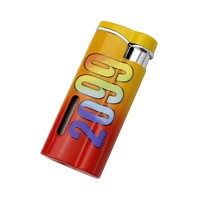 Briquet électronique en métal DK7706 coupe-vent avec un design moderne et épuré pour les cadeaux d'affaires