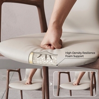 Nouvelle chaise de salle à manger traditionnelle chinoise en bois massif, dossier incurvé, coussin rembourré, fauteuil pour la maison, la chambre, le salon, le restaurant