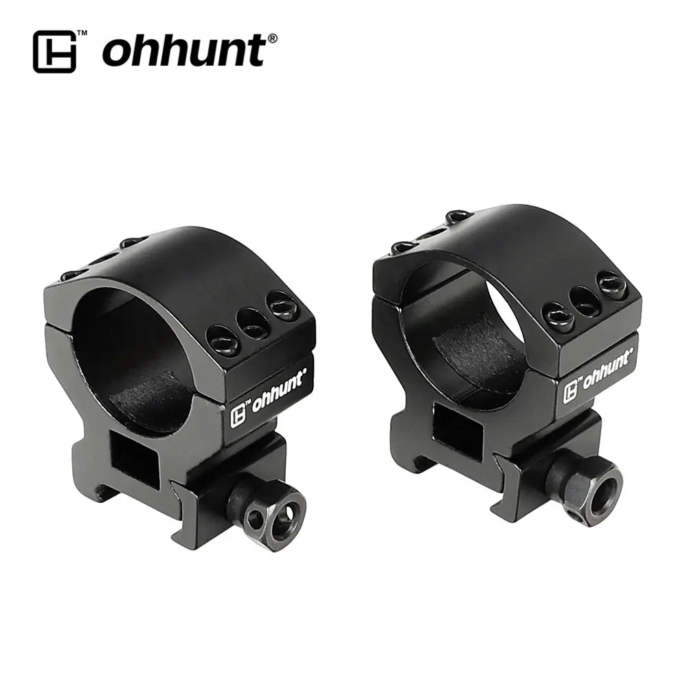 Accesorios Ohhunt, anillos de alcance de perfil medio de montaje óptico de 25,4mm y 30mm con base de 21mm