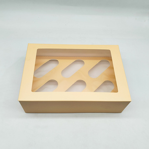 <span class=keywords><strong>2025</strong></span> mới cupcake hộp với 6 lỗ cupcake hộp với các tông màu trắng chèn cupcake Cone hộp Cookie món tráng miệng <span class=keywords><strong>container</strong></span> - Product Image 2