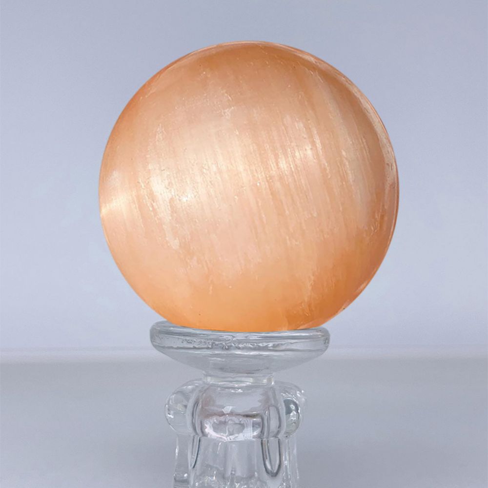 Orange gypsum ball