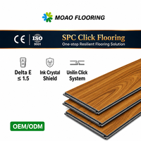 Plancher en vinyle Chevron SPC imperméable à l'eau avec système de clic, planches de parquet avec kit d'accessoires de pose