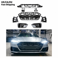 Kit de mise à niveau de cadre de phare antibrouillard style nid d'abeille S7 2025 pour Audi A7 C8 2019-2025 – Pièce auto de rechange en gros