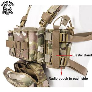 Tactische MK3 Modulaire Lichtgewicht Camouflage Borsttuig met 5.56 Magazijn Pouch, 700g Gewicht, Gemaakt van Duurzaam Nylon en Polyester - Product Image 2