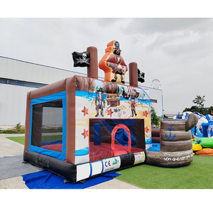 Castillo Inflable para Niños, Tobogán Inflable con Forma de Barco Pirata para Exteriores, Casa de Brinco Inflable Comercial en Venta - Product Image 3