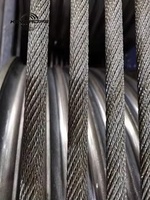 Câble en acier à haute teneur en carbone de 2 pouces 19x7 19*7 pour grue, dérivation, chariot de levage, fermeture, certifié ISO, haute qualité