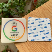 Muestra gratis Google Review PVC Epoxy Sticker NFC Menú Social Media Google Review Placas con adhesivo fuerte
