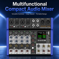 CHXYKOM Digo-4D Console de mixage audio numérique professionnelle 4 canaux avec effets DSP filaires Carte son Fréquence 20Hz-20kHz