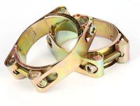 Ventes directes d'usine Collier de serrage à double boulon de type européen Collier de serrage en acier galvanisé Collier de serrage en acier inoxydable