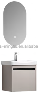 <span class=keywords><strong>Mueble</strong></span> <span class=keywords><strong>de</strong></span> <span class=keywords><strong>Baño</strong></span> Moderno con Lavabo <span class=keywords><strong>de</strong></span> Cerámica, Espejo Iluminado y Gabinete <span class=keywords><strong>de</strong></span> Pared <span class=keywords><strong>para</strong></span> Hotel - Product Image 4