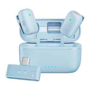 Mini micrófono inalámbrico de nuevo diseño, tipo Clip, Mini micrófonos, micrófono Lavalier inalámbrico, tiempo de resistencia prolongado para <span class=keywords><strong>Podcast</strong></span> - Product Image 4