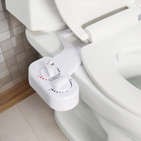 Bidet WC manuel à 2 jets en ABS, eau froide et chaude, pulvérisation à buse unique, angle réglable, accessoire de bidet