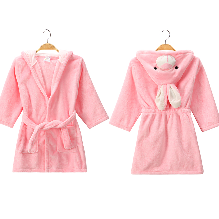 MICHLEY/OEM детский банный халат с длинными рукавами и рисунком кролика для девочек