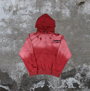 Sweat-shirts à fermeture éclair pour hommes, imprimés vintage, grande taille, doublés en polaire, sweats à capuche délavés à l'acide, design personnalisé, 100% coton, surdimensionnés - Product Image 5