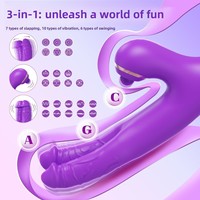 Vibrateur double tête le plus vendu à l'international, à pulsation déclenchée par le doigt, massage AV ; jouet sexuel pour adulte étanche et silencieux, livraison directe