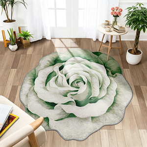 Alfombra Moderna de Diseño Floral <span class=keywords><strong>para</strong></span> Sala de Estar, Dormitorio, <span class=keywords><strong>Mesa</strong></span> de Centro, Sofá, Alfombra de Piso con Estampado de Flores - Product Image 1