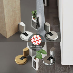 Butée de <span class=keywords><strong>porte</strong></span> ultra étroite en acier inoxydable poinçonnant l'entrée d'aspiration de sol Anti-Collision butée de <span class=keywords><strong>porte</strong></span> <span class=keywords><strong>fixe</strong></span> à vent arrière pour salle de bain - Product Image 5