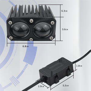 90W <b>Projector</b> LED <b>Light</b> with Fan Hi/Low Beam 3000K 6000K LED Front Grille <b>Lights</b> for Car Truck Jeep Off-road Motorcycle - Product Image 5