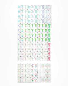Juego de Mahjong Americano de Lujo Personalizado de 160 Fichas, 4 Capas, Grabado en Acrílico Azul Claro, en Stock al por Mayor - Product Image 5