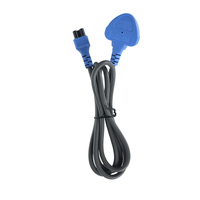 Câble d'alimentation CA britannique de 1,5 m/1,8 m avec extrémités IEC/BS, 250 V, conception avec fusible C5 pour l'électronique grand public